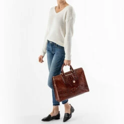 Business Tote Pecan Melbourne -BRAHMIN Sales J76 151 00004 9