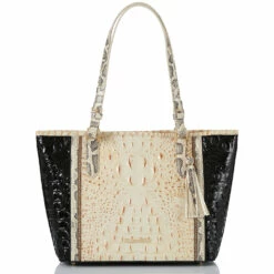 BRAHMIN Sales 56 Medium Asher Ivory Iguana Rockville